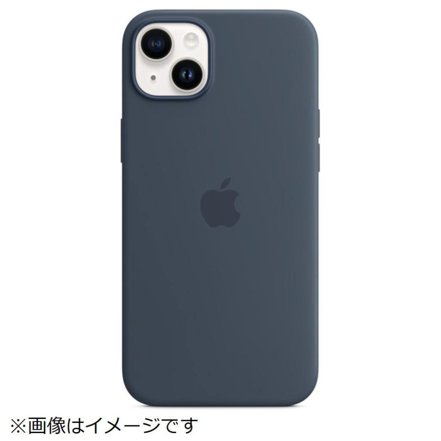 【新品未開封】iPhone 14 Plusシリコーンケース ストームブルー MPT53FE/A