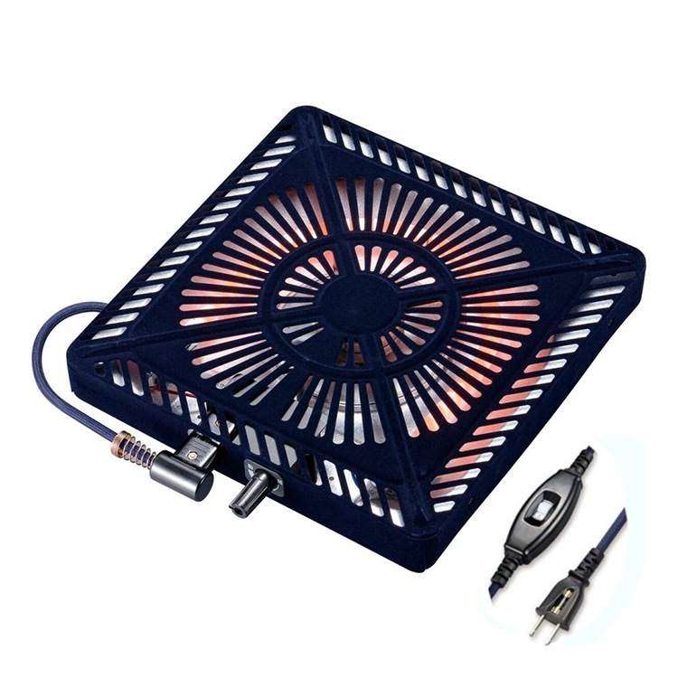 メトロ電気工業 METRO こたつ用取替ヒーター 石英管ヒーター U字形石英管ヒーター MSU-501H-KB ファン付き薄型 可変式サーモスタット 1灯式