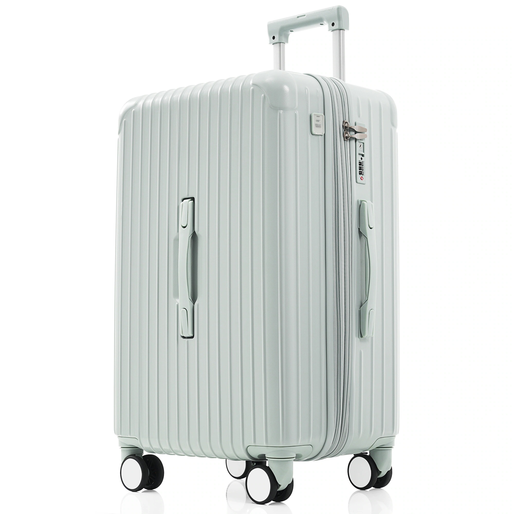 【当日出荷/送 料無料】スーツケース Lサイズ ストッパー付き USBポート容量拡張 キャリーバッグ キャリーケース スマホスタンド ドリンクホルダー TSAロックかわいい 7日 14日 大型 おしゃ