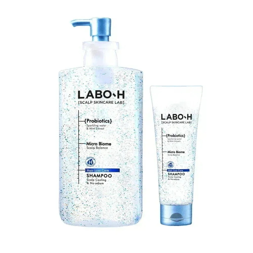 【LABO-H】 スカルプクーリング&ノーセボムシャンプーヘアロスケア, 750ml 企画 (+シャンプー100ml)