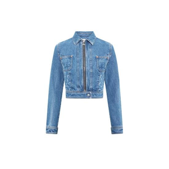 MARINE SERRE Women Denim Jackets WJA076A CDEN0002 BL05 BLUE