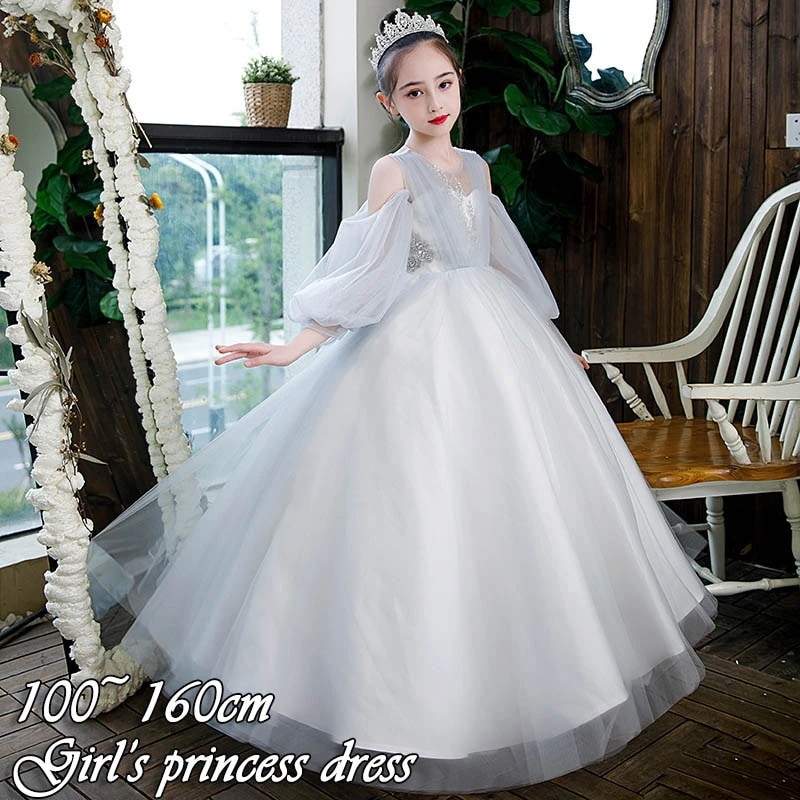 【急速出荷!】子供ドレス 女の子 ピアノ 発表会 レースドレス ワンピース 子供 ドレス フォーマル 子ども 誕生日会 ロングドレス キッズ ワンピース お姫様 プリンセスドレス 結婚式 七五三 ジュ 4,774円