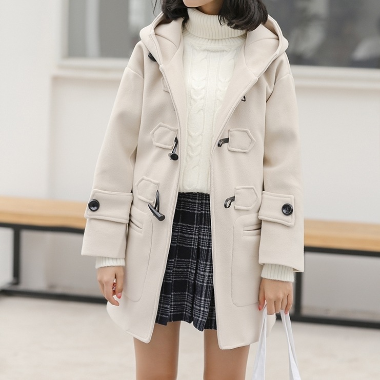 アウター レディース コート ダッフルコート ミディアム丈 S M L 韓国 長袖 ワイド Aライン かわいい 大人可愛い きれいめ シンプル カジュアル 大人 上品 おしゃれ お洒落 かっこいい