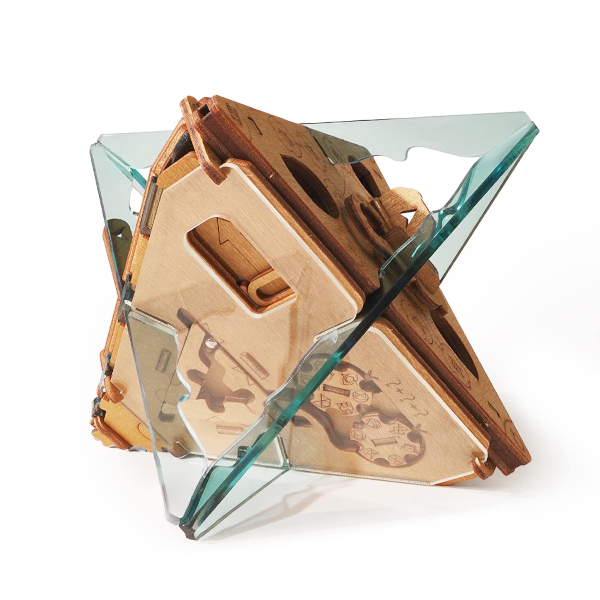 Puzzle Potato - 哲学者の石 - 脱出部屋ゲーム - 木製パズルボックス - 3D頭の体操パズル - 宝箱 (ニュートンの謎の発明)