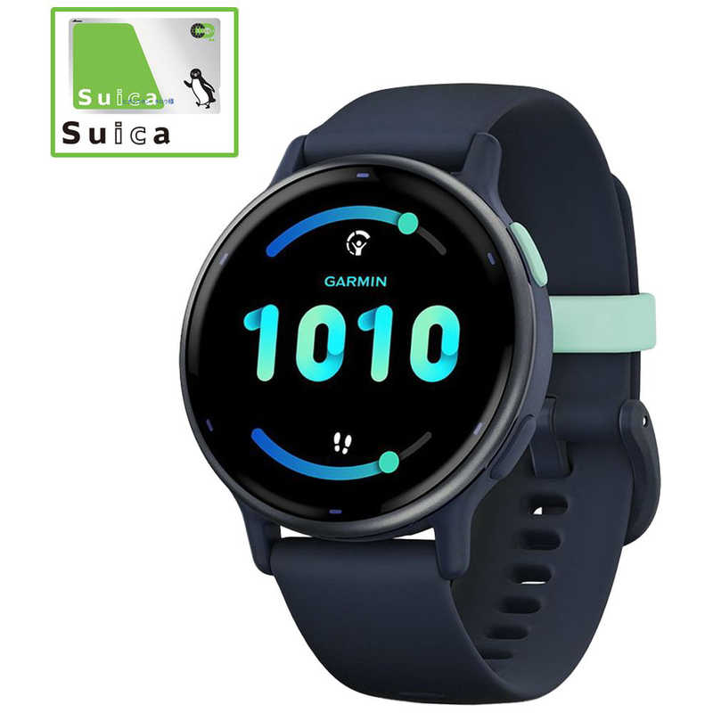 GARMIN　GPSスマートウォッチ vivoactive(ヴィヴォアクティブ)5 Suica対応 Blue / Blue Met　010-02862-42