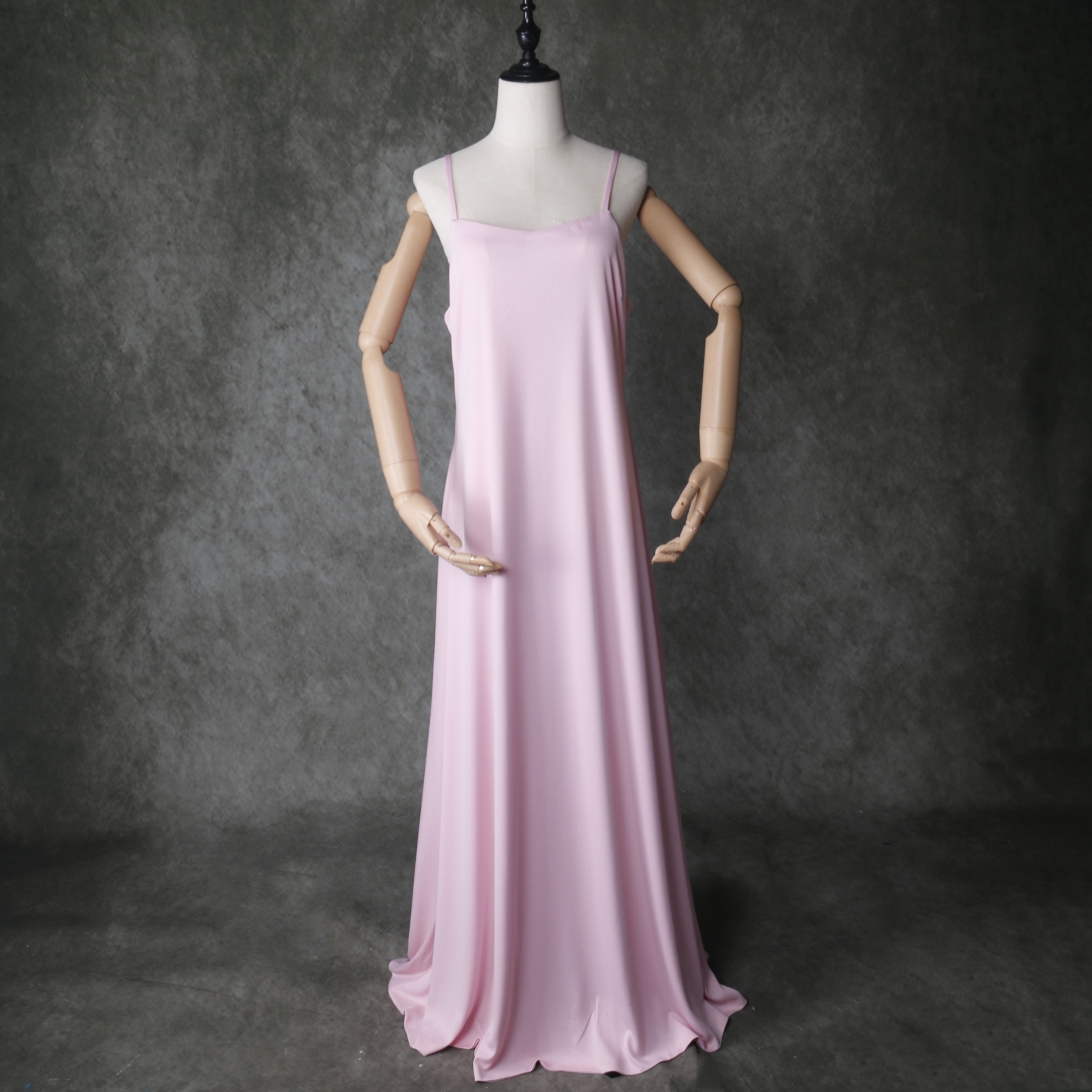 キャミソール ピンク 背中見せ スレンダーライン 前撮り