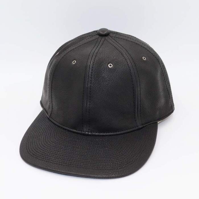 タマニワ(TAMANIWA) ORIGINAL LEATHER CAP PTN-2414 BLACK