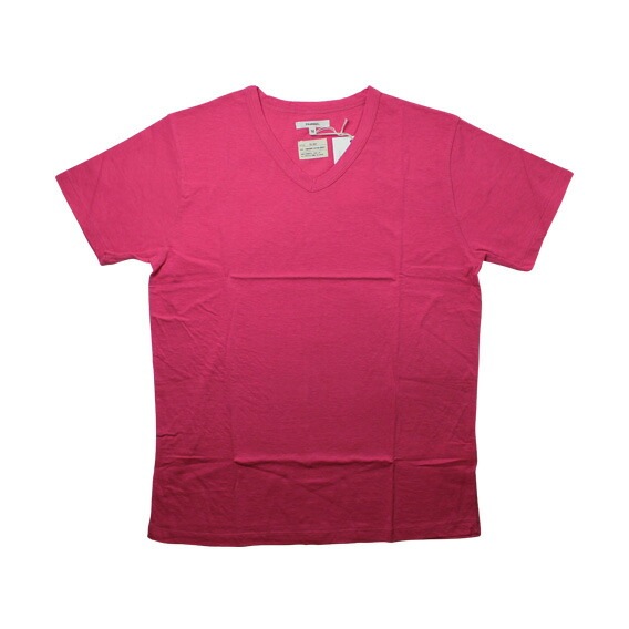 トランクイル：TRANQUIL VネックTシャツ [ピンク]【TQ007-PNK】