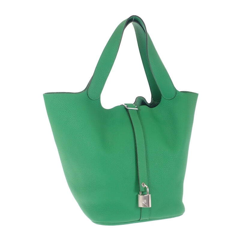 ピコタンロック GM ハンドバッグ トリヨンクレマンス バンブー シルバー金具 レディース【Aランク】