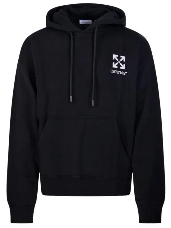 OFF WHITE Men Hoodies OMBB085S26FLE00O 0001 BLACK