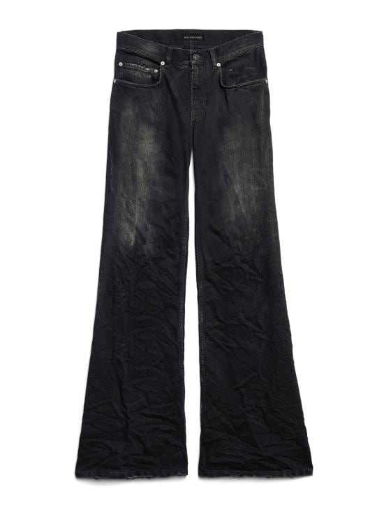 BALENCIAGA Women Denim Pants 852328 TTW67 1037 BLACK FADE OUT