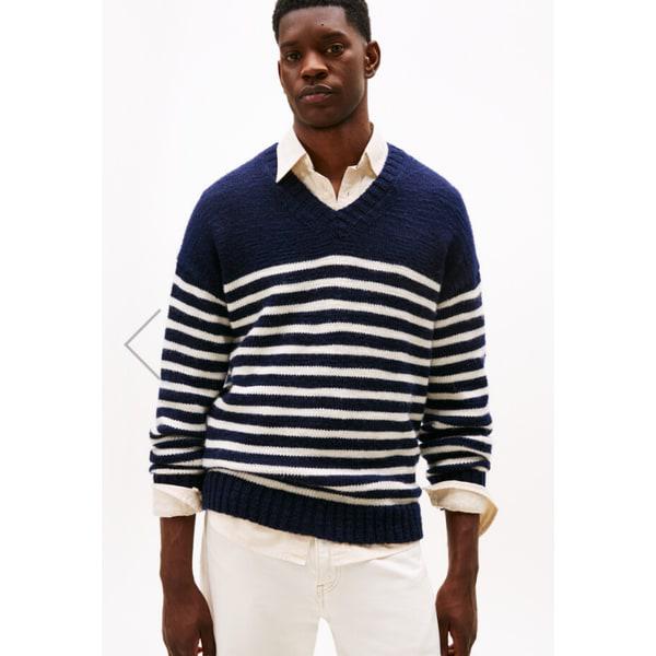 [男性] フレームVネックセーター（T12F7KPO670MT10A4）