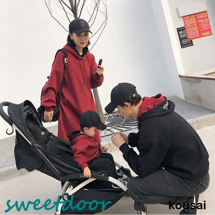 親子 ペアルック パーカー春秋 家族揃い パパ ママ キッズ 長袖 親子服　 カップル　親子セット 部屋着　カジュアル スウェット 子供服 運動会225