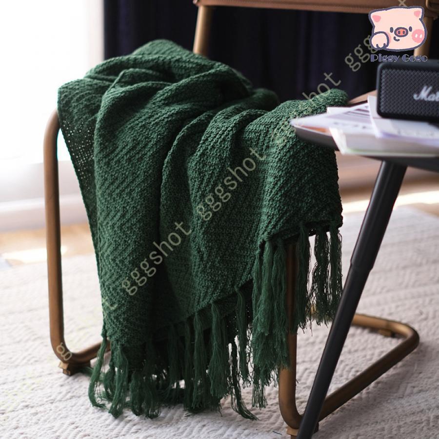 毛布 ケット ソフト タッセル付き ひざ掛け 温かい 織布ケット 暖かい エア対策 北欧 昼休み 毛布ブラケット 防寒 肩掛け