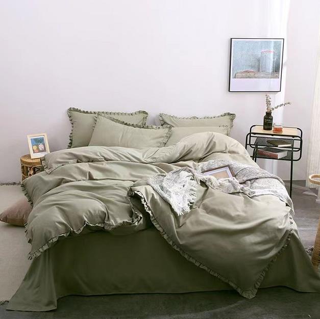 寝具カバー 無地 布団カバー 掛け布団カバー 3点セット シーツセット 枕カバー 男女兼用 北欧風 ベッド用品 おしゃれ プレゼント 高級感 涼しい