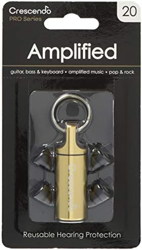 CRESCENDO PRO 耳栓 ギター/ボーカル/DJ用 イヤープロテクター Amplified 20