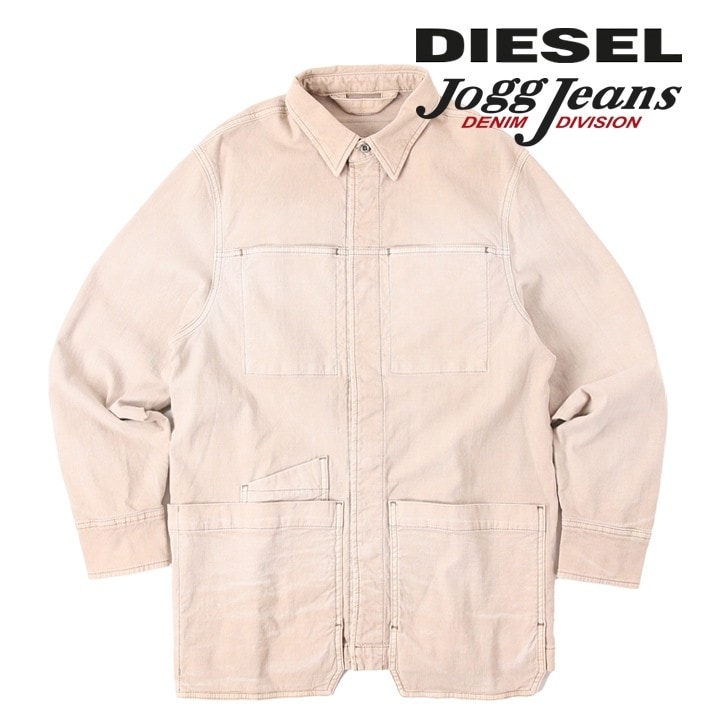 長袖デニムシャツジャケット メンズ D-CORUS-SP1-NE ビッグポケット スウェットデニム die-m-t-e8-918