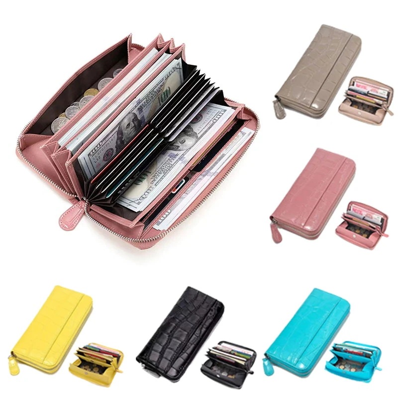 財布 本革 ワニ模様お財布 がま口 大容量 カードケース 仕分け財布 小銭入れ 長財布 レディース