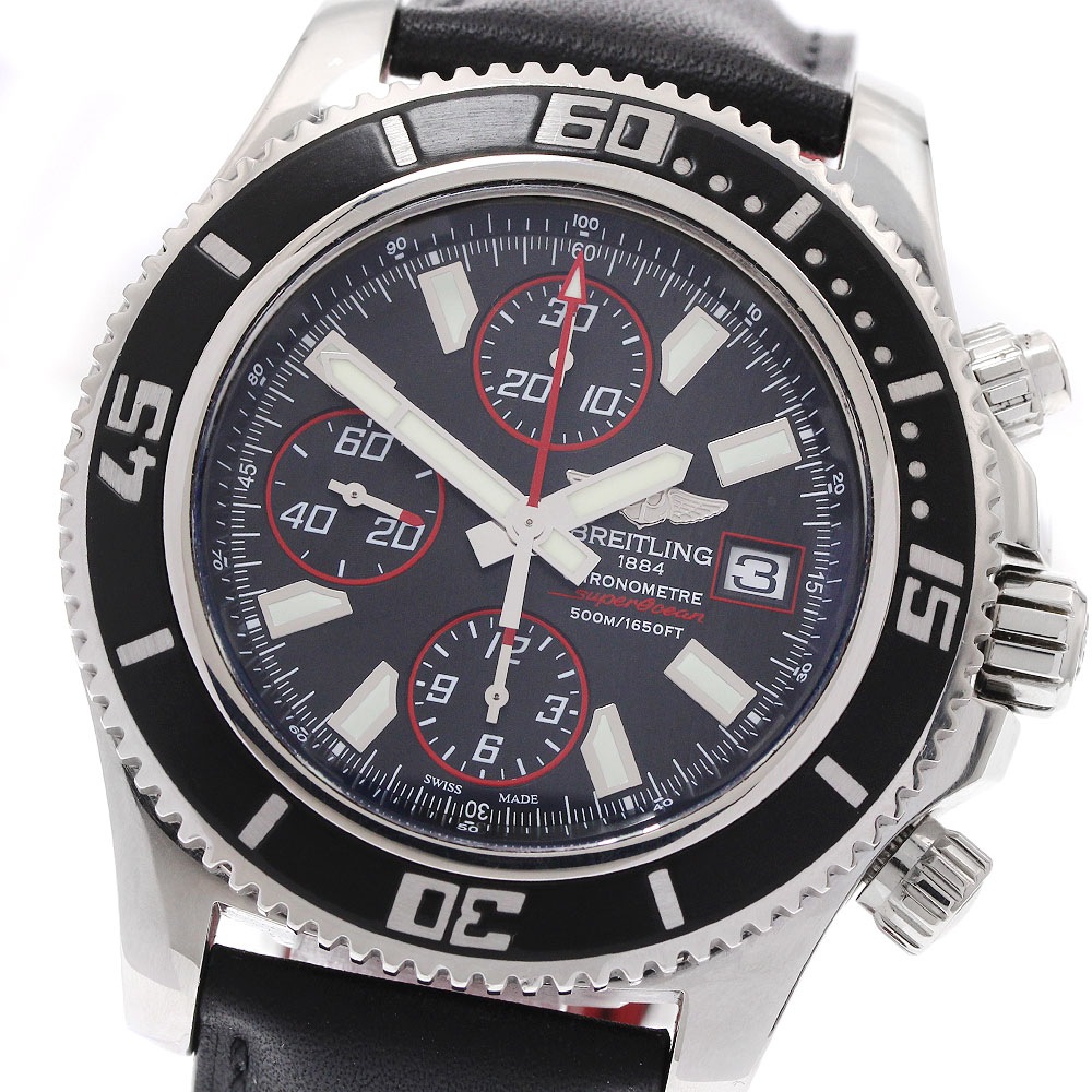 ブライトリング BREITLING A13341 スーパーオーシャン クロノグラフ 自動巻き メンズ 保証書付き_937864【中古】