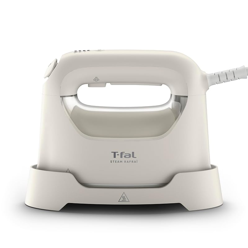 ティファール スチームアイロン 衣類スチーマー 2WAY 衣類丸ごとリフレッシュ ワンプッシュおまかせスチーム 脱臭 除菌 「スチーム ラフレ」 ハンディアイロン アイボリーホワイト DV8070J0