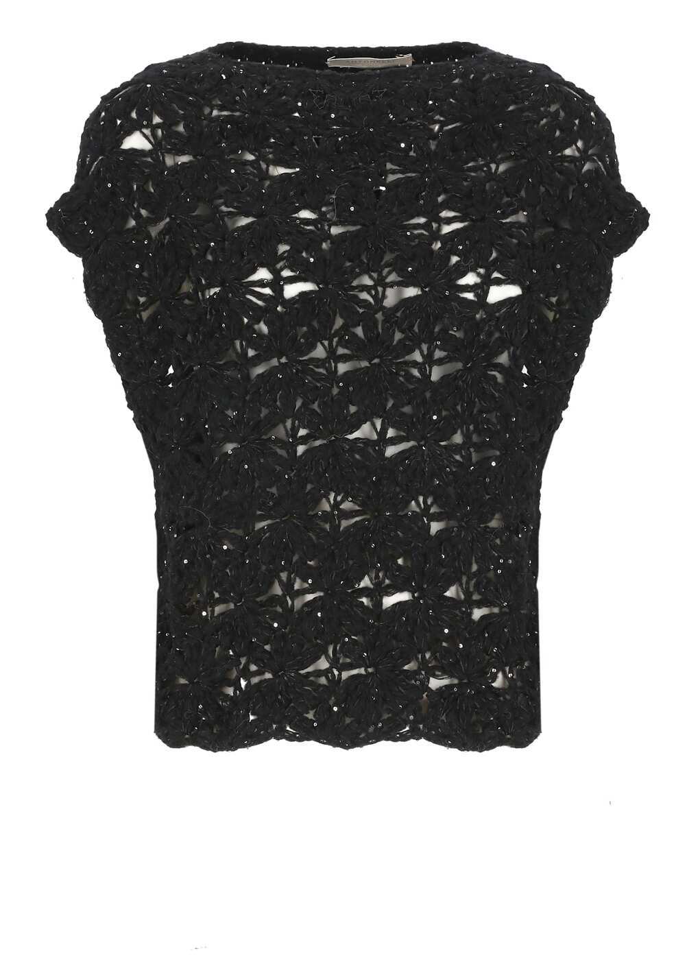 NETTUNO41386MD5 ブラック 秋冬2024 ニットウェア レディース ia