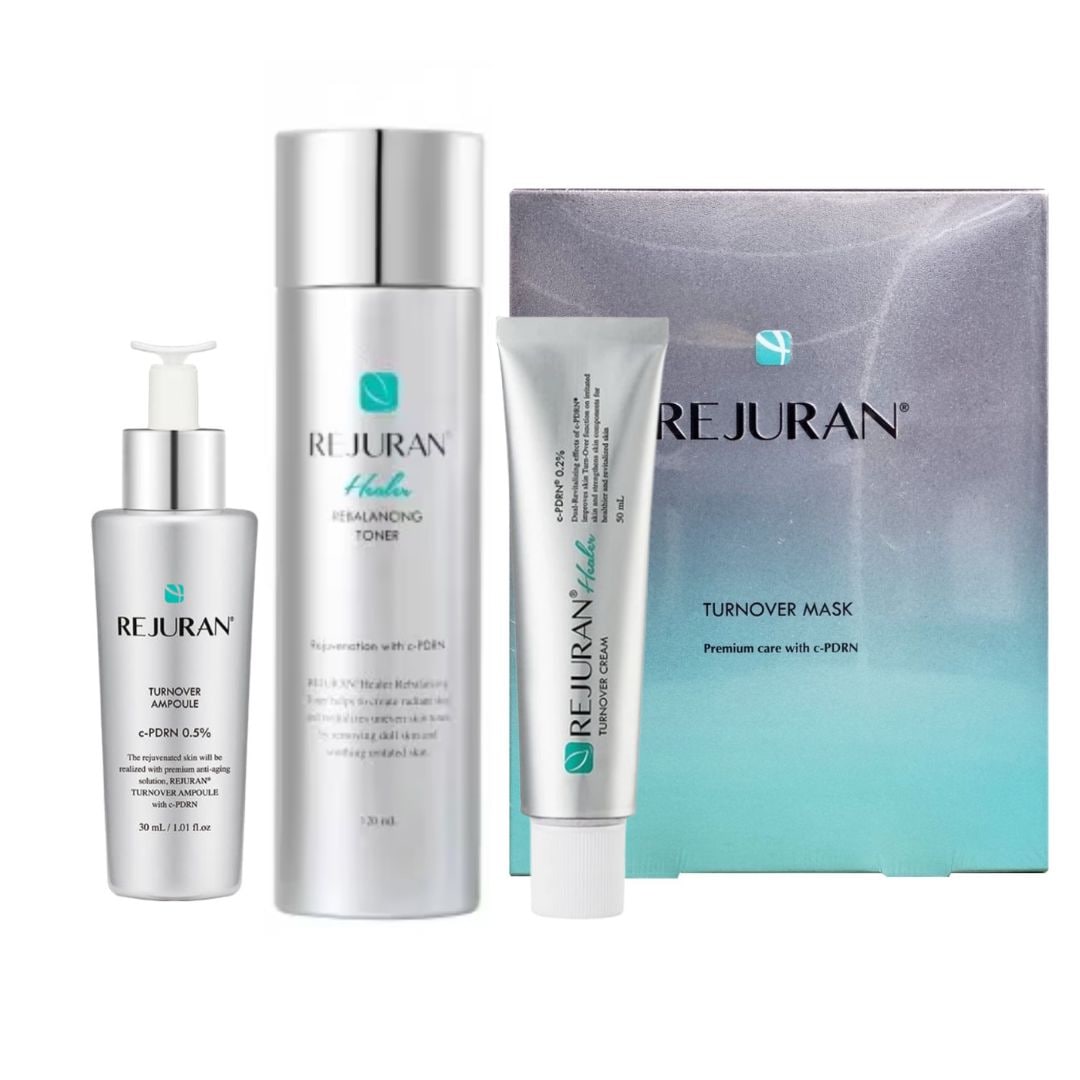 プレミアムセット (ターンオーバー アンプル 30ml+リバランス トナー 120ml+ターンオーバー クリーム 50ml+ターンオーバー マスクパック 5枚) 8,230円