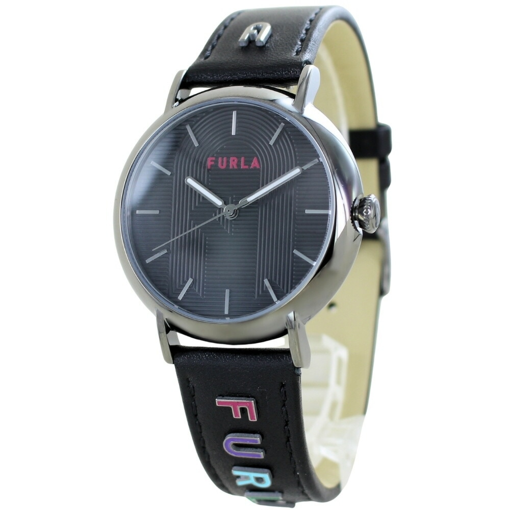 フルラ 腕時計 レディース ブランド ステンレススチール 革 レザー 時計 ブラック シンプル かわいい 女性 誕生日プレゼント 女友達 母 還暦祝い 妻 彼女 記念日 お祝い