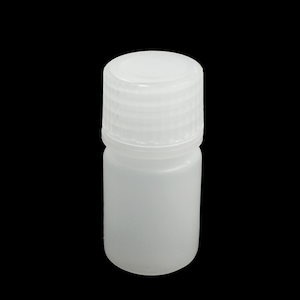 uxcell 試薬瓶 試薬ボトル ネジ蓋10mL 化学保存容器 白い プラスチック 液体保存用