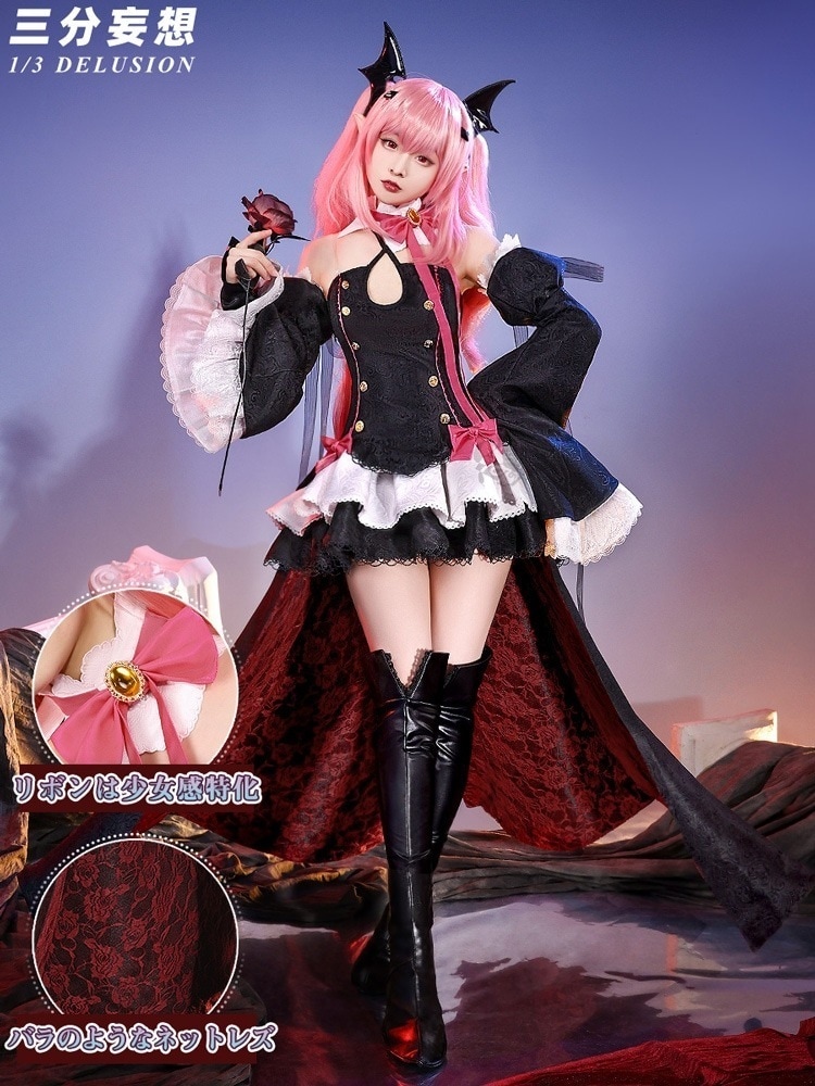 【三分妄想13Delusion】終わりセラフ クルル ツェペシ Krul Tepes コスチューム コスプレ衣装ウイッグ159
