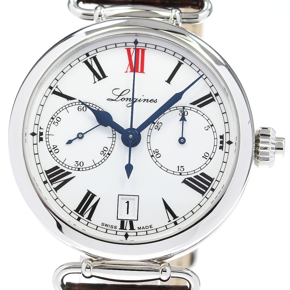 ロンジン LONGINES L2.776.4 ヘリテージコレクション ワンプッシュクロノ 自動巻き メンズ 良品 _834371【中古】