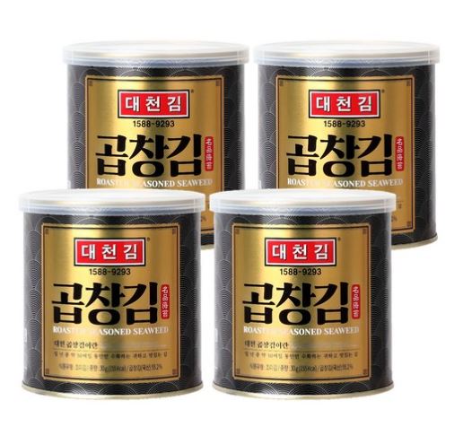 韓国海苔プレミアム 大川テチョン在来全張海苔(30gx6)/ 韓国産海苔 / HACCP / 韓国大川特産品海苔HACCP2回焼い