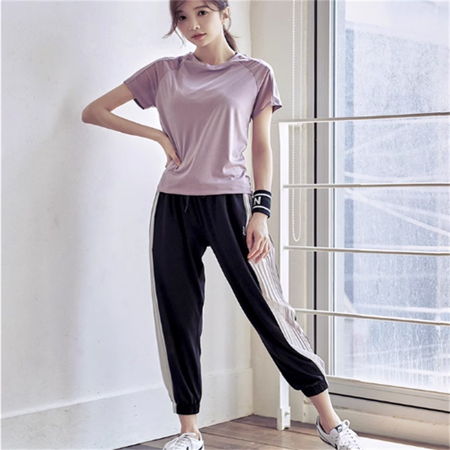 スポーツウェア 3色 ヨガ フィットネス スポーツ ジョギング ランニング 部活 ジム ウォーキング トレーニング 運動 トップス Tシャツ パンツ ジョガーパンツ スポーツブラ