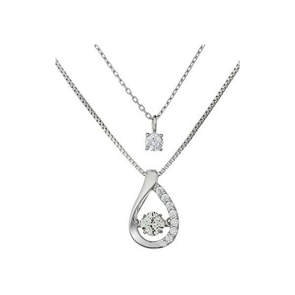 [Crossfor New York] クロスフォーニューヨーク ペンダント Angel Tear NYP-629 シルバー925 ダンシングストーン ネックレス レディース