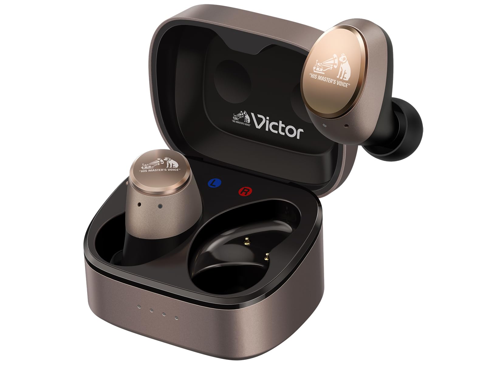 JVCケンウッド Victor HA-FX550T-N ワイヤレスイヤホン Bluetooth Ver.5.3 ノイズキャンセリング ハイレゾ LDAC対応 マイク付き 外音取り込み 防水 低遅延 ア