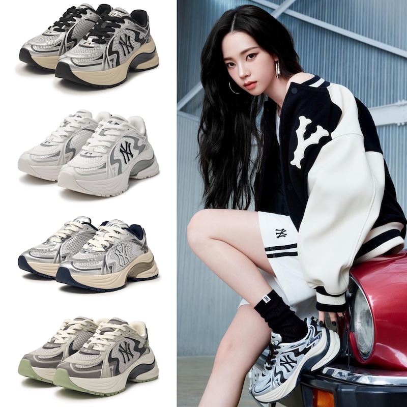 3ARNSPL4N karina着用 韓国限定販売 超人気商品 男女共用 カーブランナー ニューヨークヤンキース