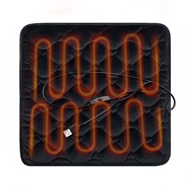 電気座布団 30℃39℃恒温 30秒速熱 45*45cm 心形 電熱 足温器 マット ヒータート ホット クッション シート ミニ USB給電式 一人用 在宅勤務 事務室 テレワーク 洗える