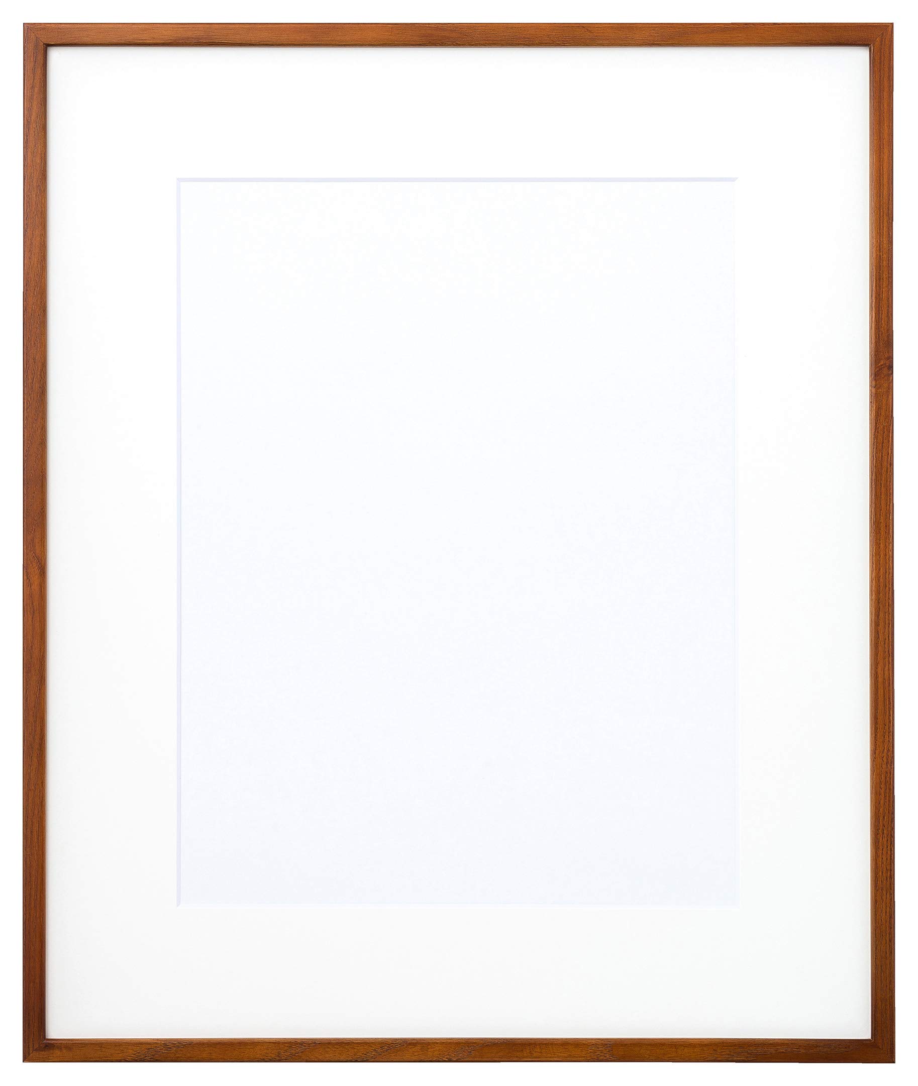 ラーソン・ジュール 額縁 D816 水彩F8(内寸595x520mm)中抜きマット(窓寸441x366mm)付き オーク色