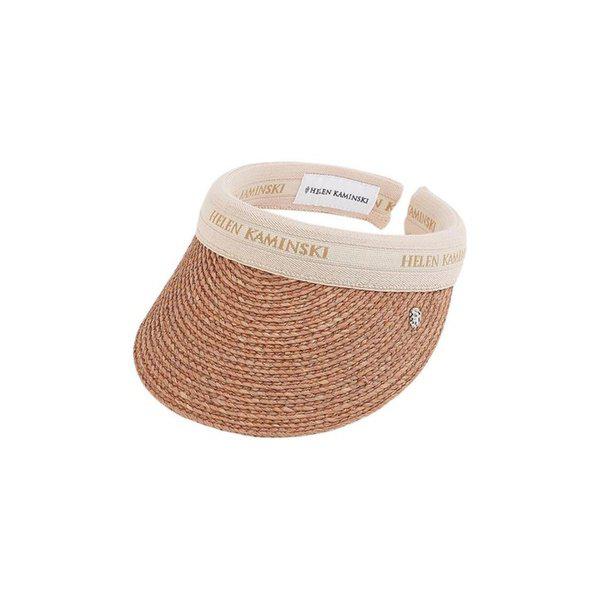 [ヘレンカミンスキー] SS26 女性 ビアンカ8 バイザーハット HAT52204 NOUGAT NATURAL LOGO