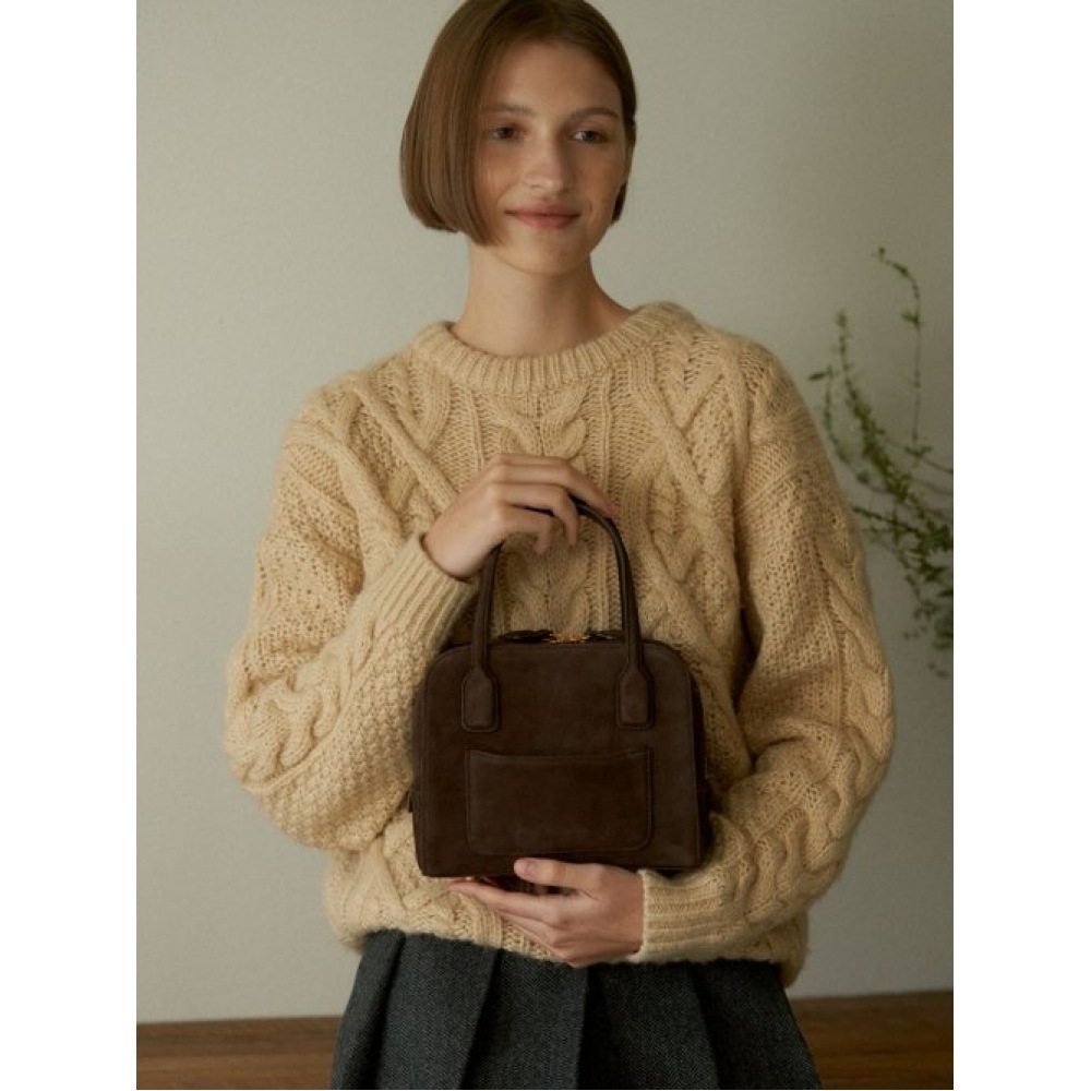 DEMERIEL ケイリーボストンバッグチョコブラウン 31,819円