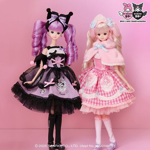 韓国キャラクターグッズ 「MIMI WORLD X サンリオ」 公式グッズ マイメロディ＆クロミ ミミ人形 限定版 (2種1択)