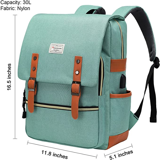 Modokerビンテージノートパソコン女性用リュックサック学校用リュックサック#002