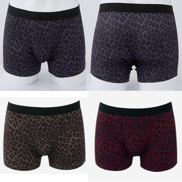 ヒョウ柄ヒョウ柄メンズ3枚組ドロワーズパンツシークレットコットンメンズドロワーズJHMDBZC1