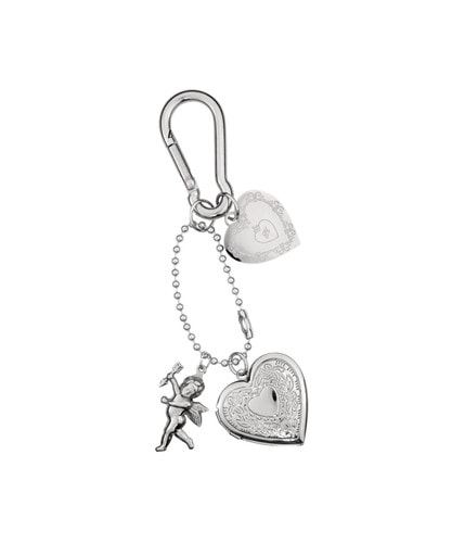 NFF cupid heart keyring silver キューピッドハートキーリング シルバー 韓国雑貨 正規品 キーホルダー