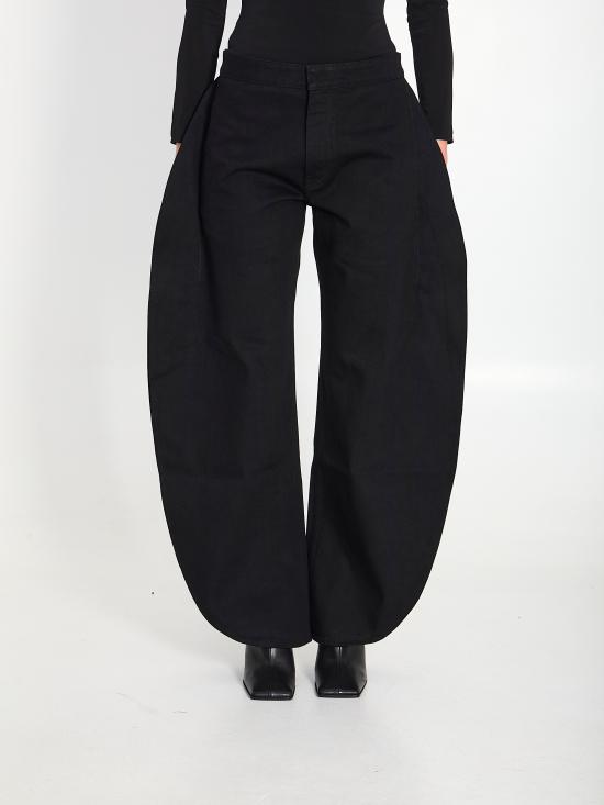 ALAIA Women Denim Pants AA9P0253D003C BLACK