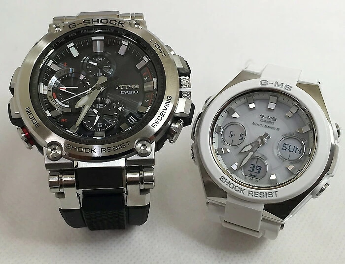 恋人達のGショックペアウォッチ g-ショック G-SHOCK BABY-G 電波ソーラーMTG-B1000-1AJF MSG-W100-7AJF カシオ 2本セット gショック ベビーg 夫婦円満