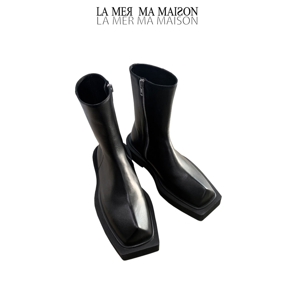 [LA MER MA MAISON] LMMM TRIANGLE OVERSOLE BOOTS