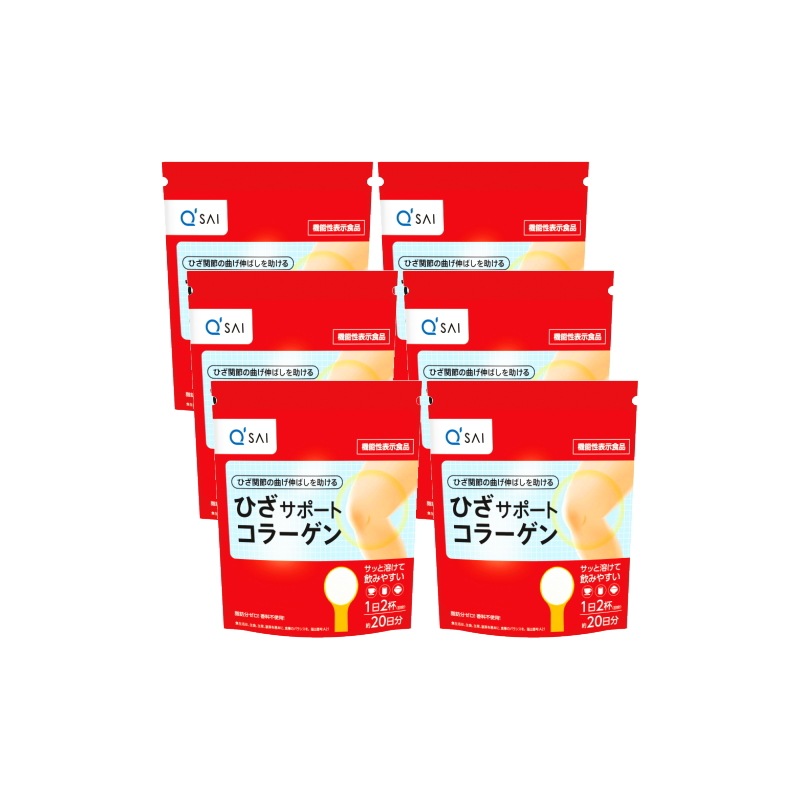 ひざサポートコラーゲン 100g 6袋セット ＋分包5g2袋つき