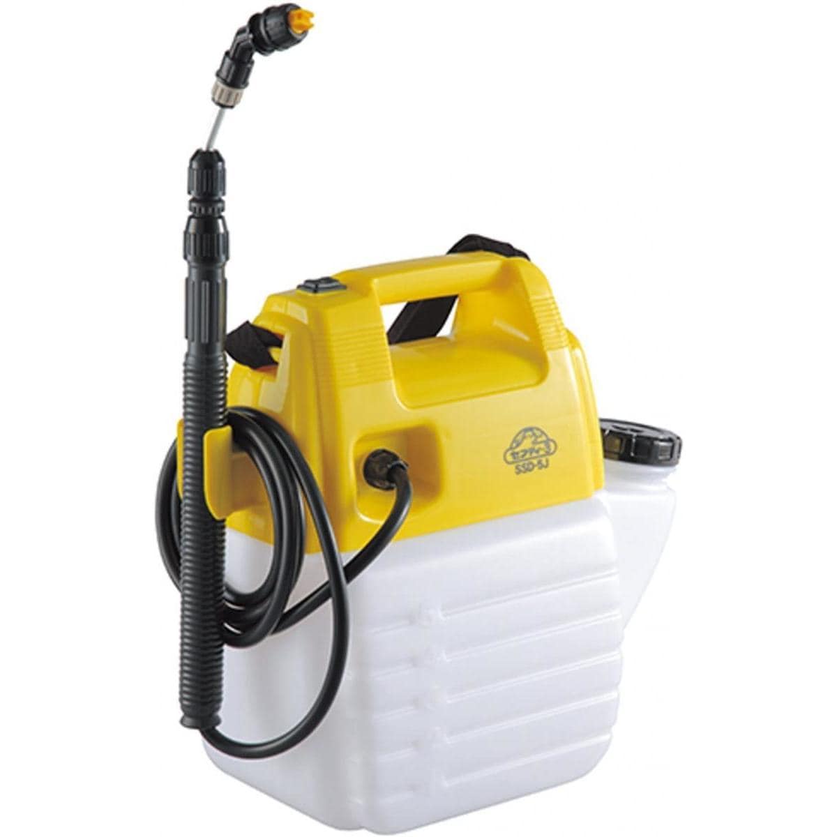 セフティー3 電池式噴霧器 5L 除草剤ノズル付 ホース1.7m ノズル40~90cm 1頭口 SSD-5J 除草剤散布 コンパクト