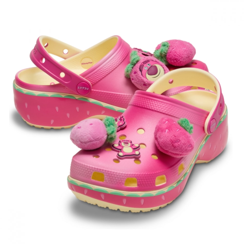 Crocs 女性用ディズニー&ピクサー Lotso クラシックプラットフォームクロッグ女性用 212240-90H クロックスサンダル...