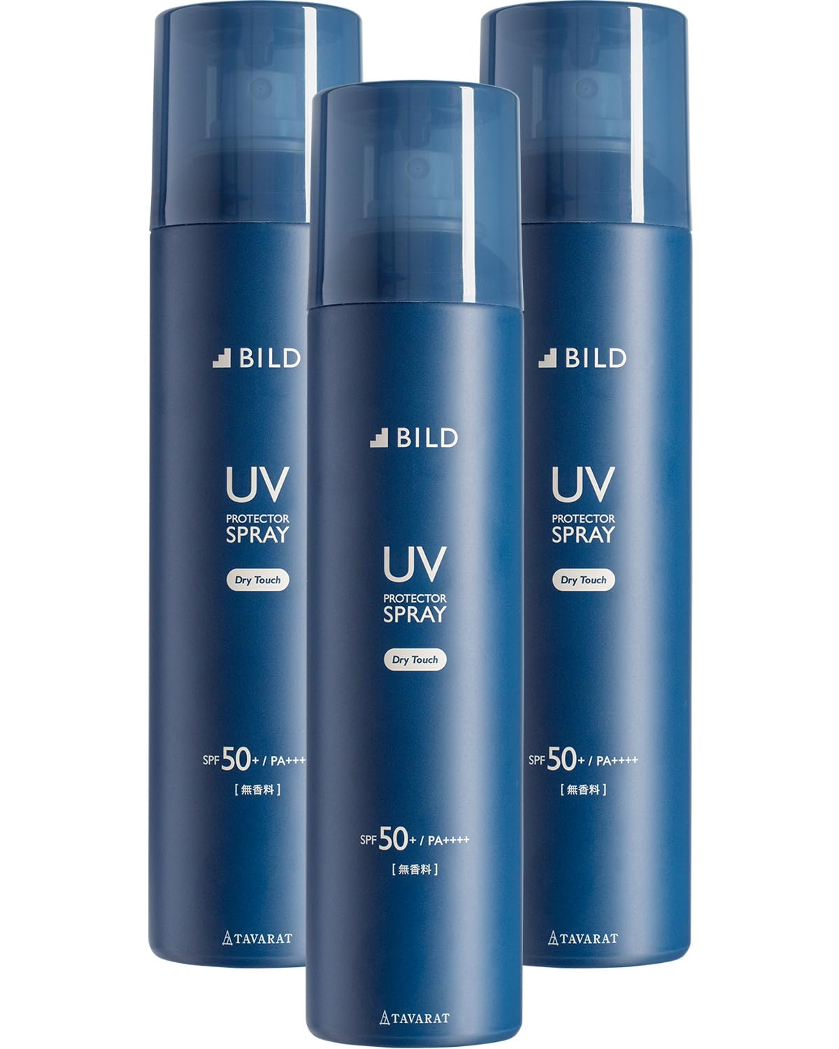 BILD 日焼け止め スプレー メンズ UVスプレー さら さら SPF50+ PA++++ 150g (3個セット)